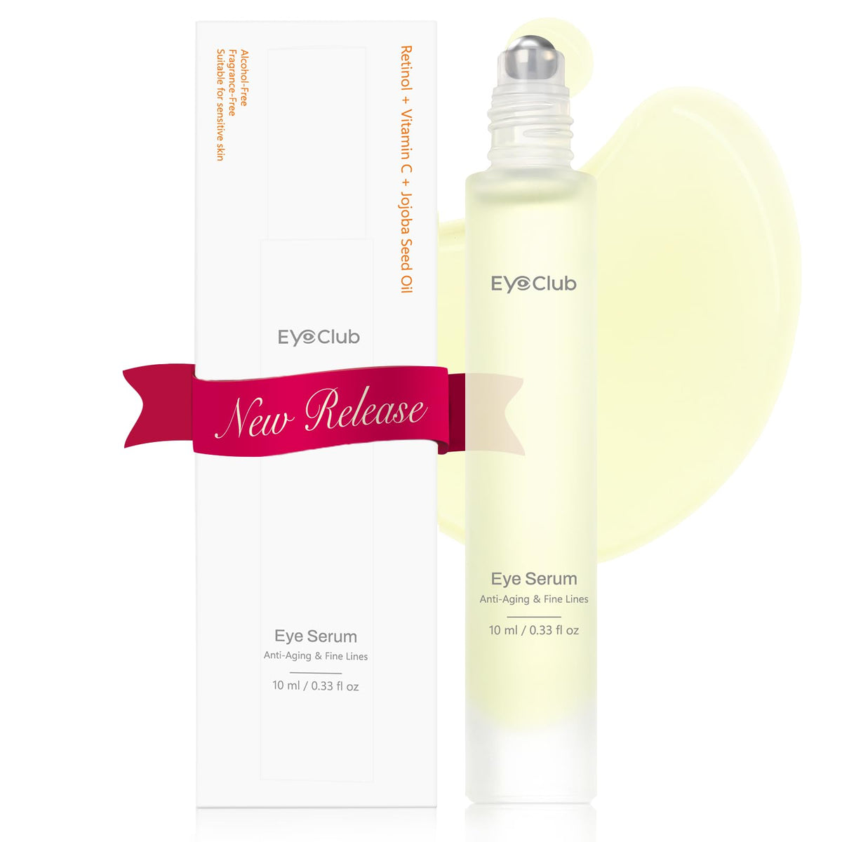 EyeClub Sérum Éclaircissant Contour des Yeux vue avant avec roller