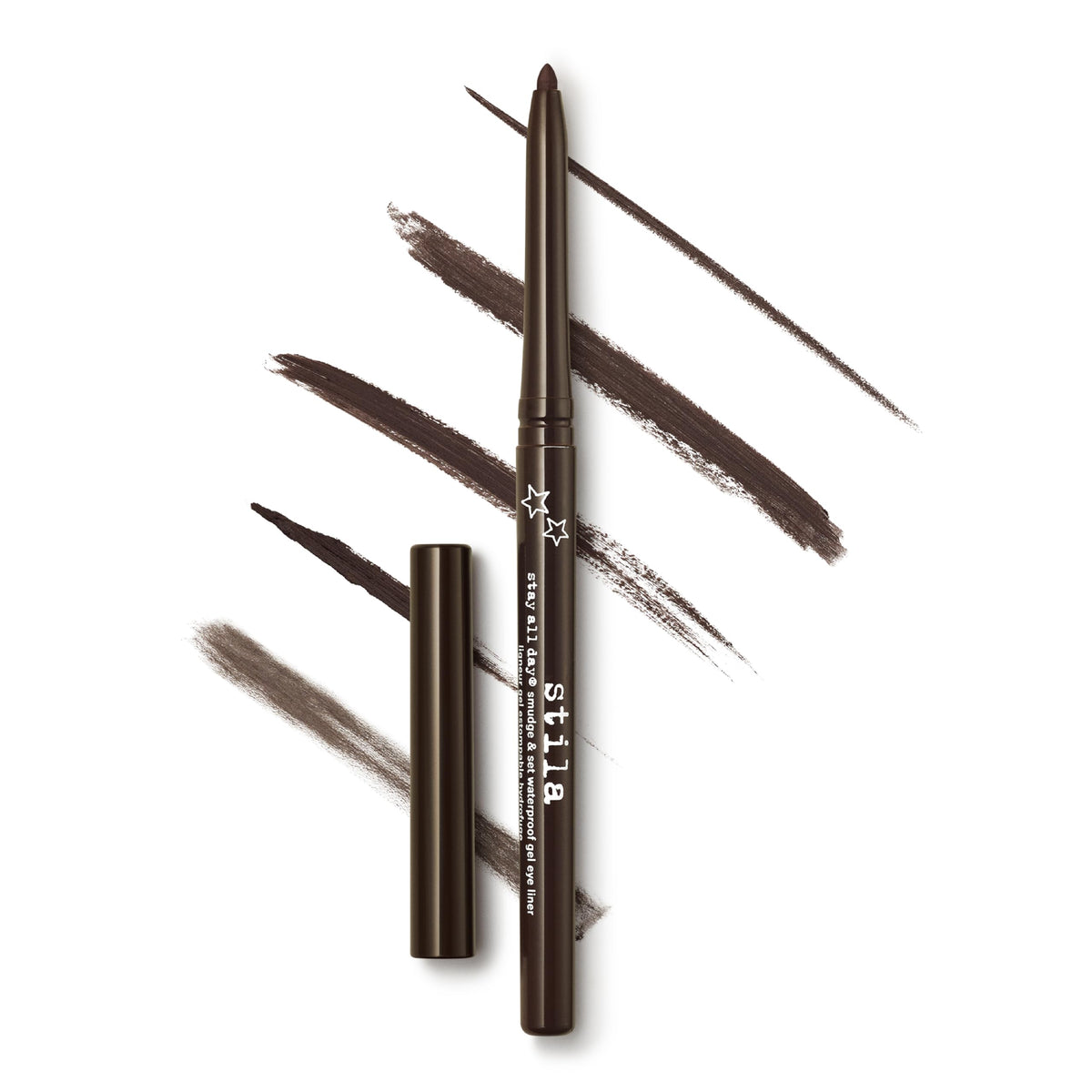 Eyeliner gel waterproof stila Damsel Brun Foncé en vue avant