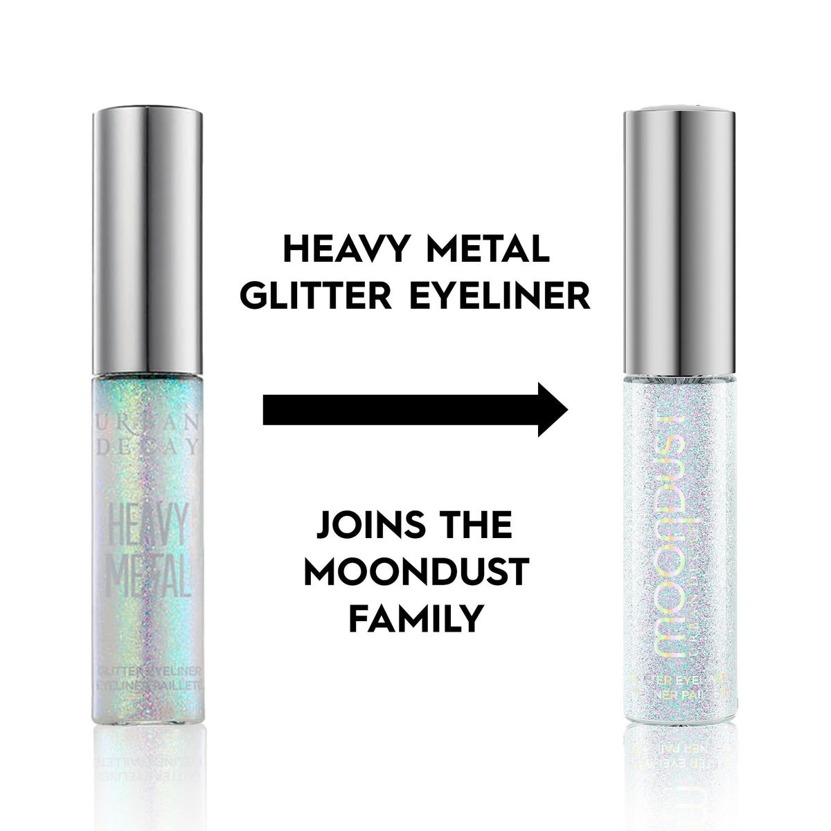 Eyeliner liquide URBAN DECAY Moondust Glamrock avec paillettes argent