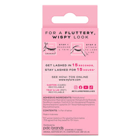 Eylure faux cils pré-collés sur table avec accessoires