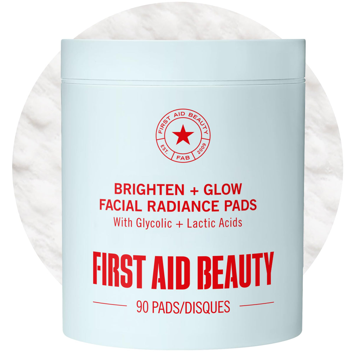 Facial Radiance Pads First Aid Beauty 90ct emballage avant