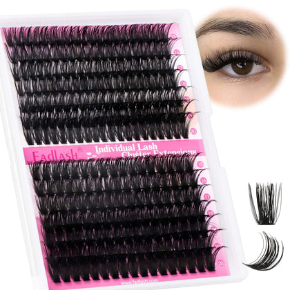 FADLASH clusters de cils 60D+80D modèle fluffy 15-20mm