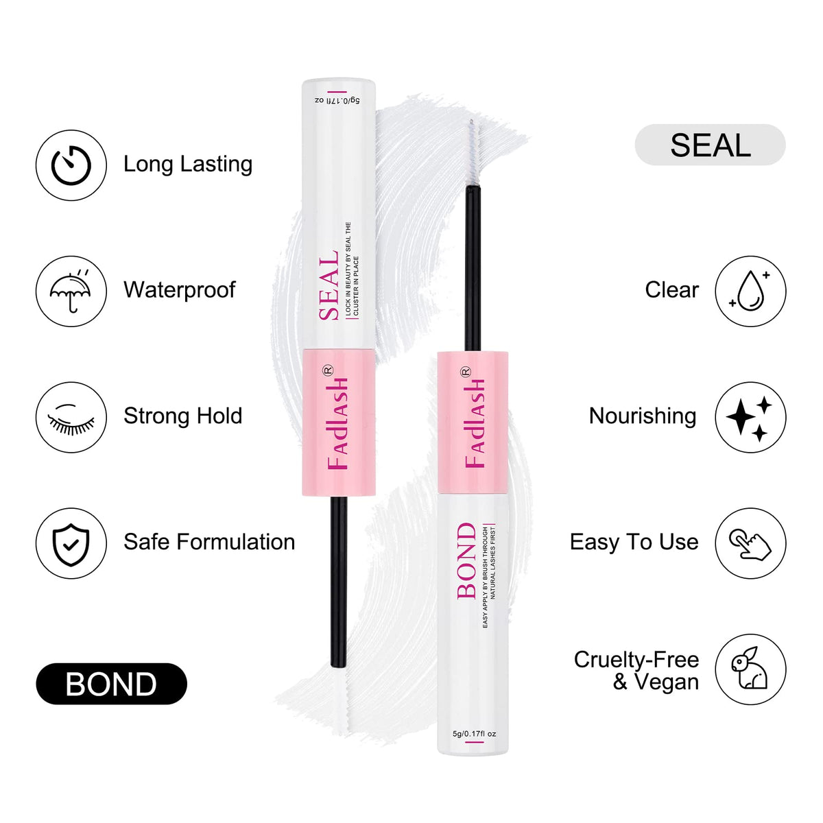 FADLASH Colle à Cils 10ml côté scellant détaillé