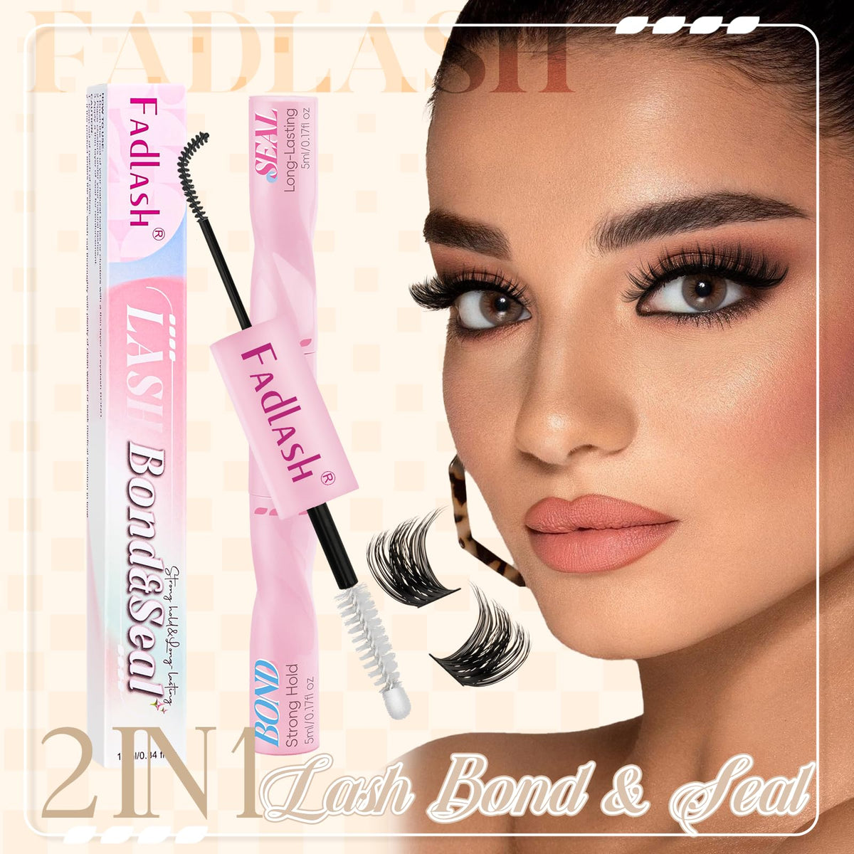 FADLASH Colle à Cils 2 en 1 avec protection étendue