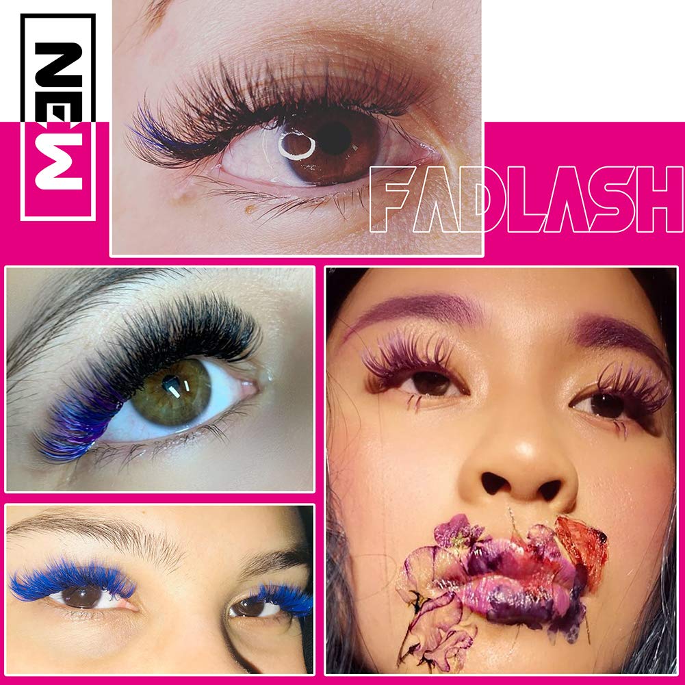 FADLASH D Curl extensions de cils à côté de pinceaux de maquillage