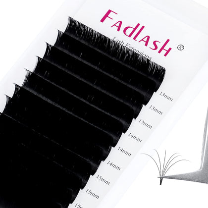 FADLASH Easy Fan Extension Cils 13-16mm D Curl - vue de face
