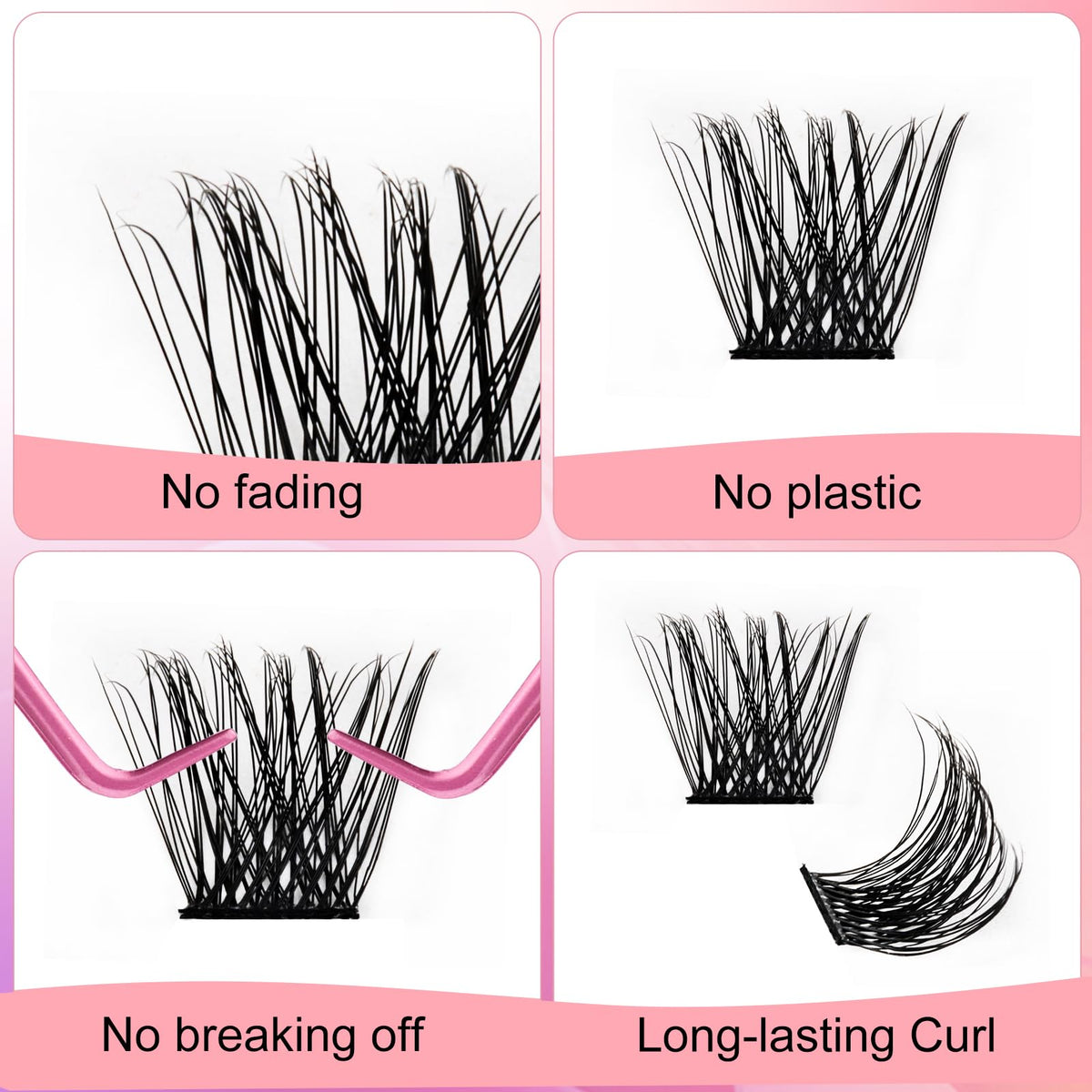 FADLASH faux cils en éclats D Curl 0,07 en utilisation