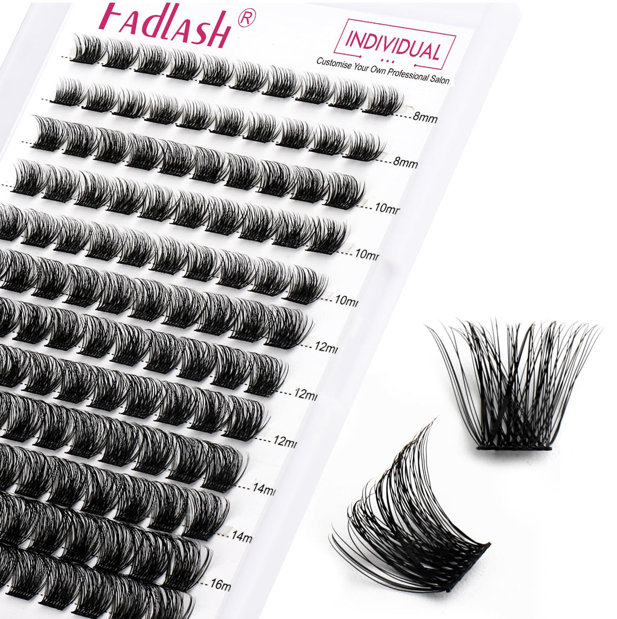 FADLASH faux cils en éclats D Curl 0,07 vue de face