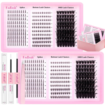 FADLASH Kit de Cils Cluster 270PCS avec cils inférieurs
