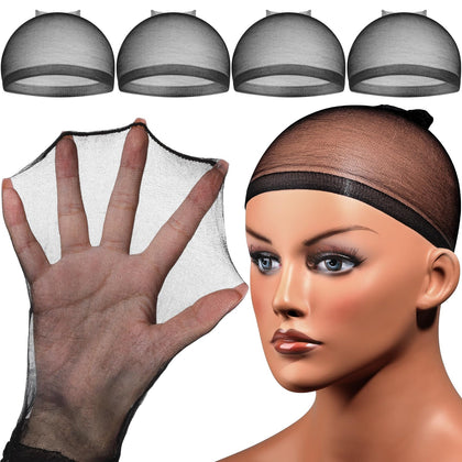 Fandamei Bonnet de Perruque Ultra Fin Noir - vue de face