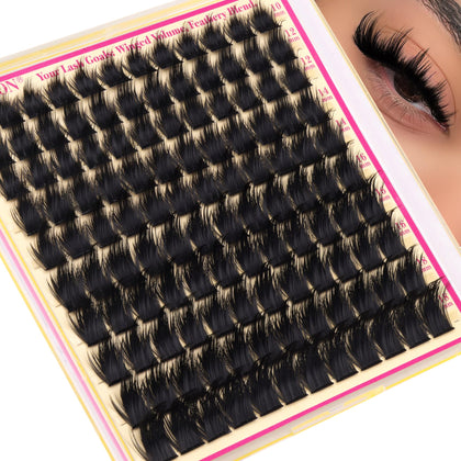 FANXITON Fairy Lash Clusters 10-18mm D Curl avant