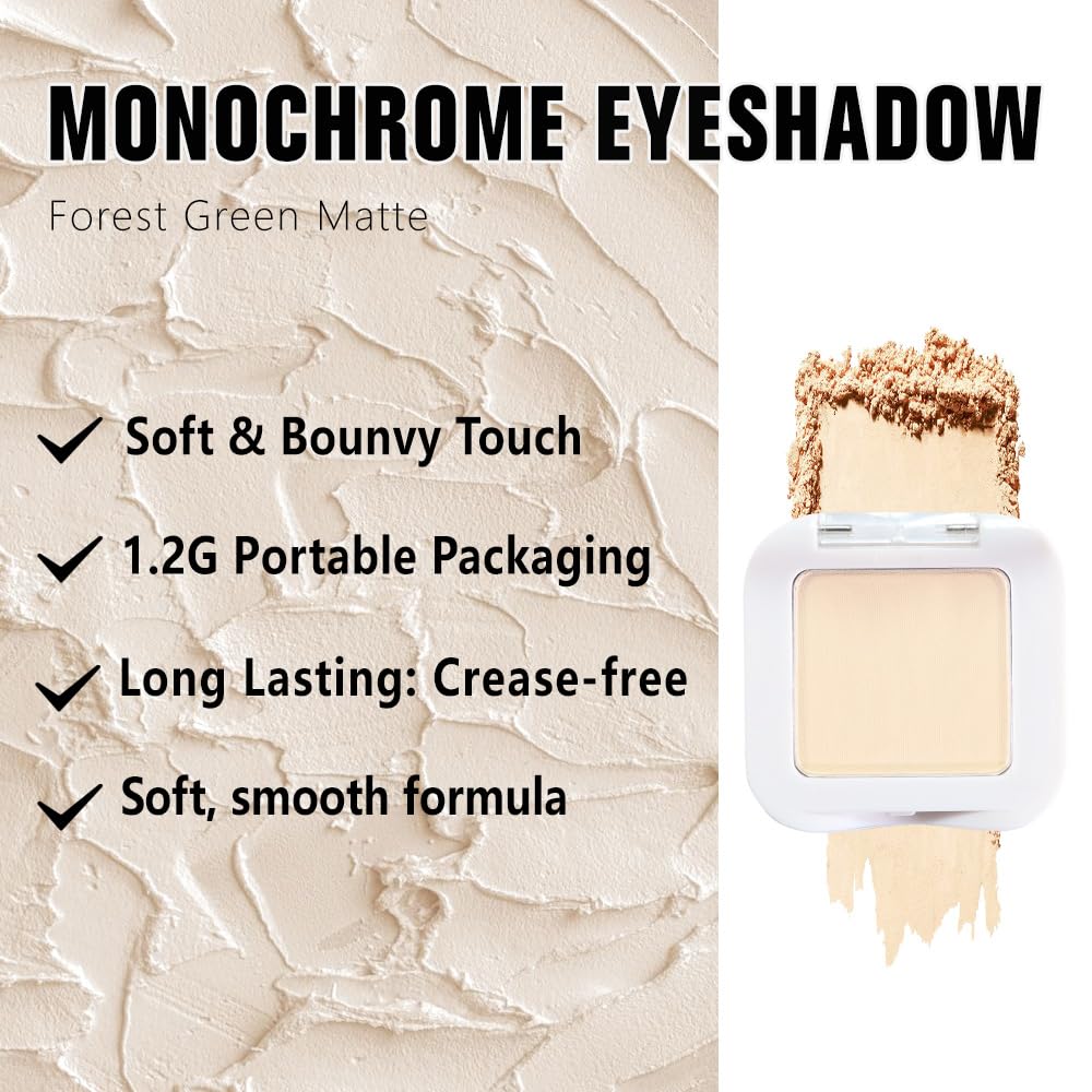 Fard à paupières Kaely Beige Vanille 32g, texture poudre