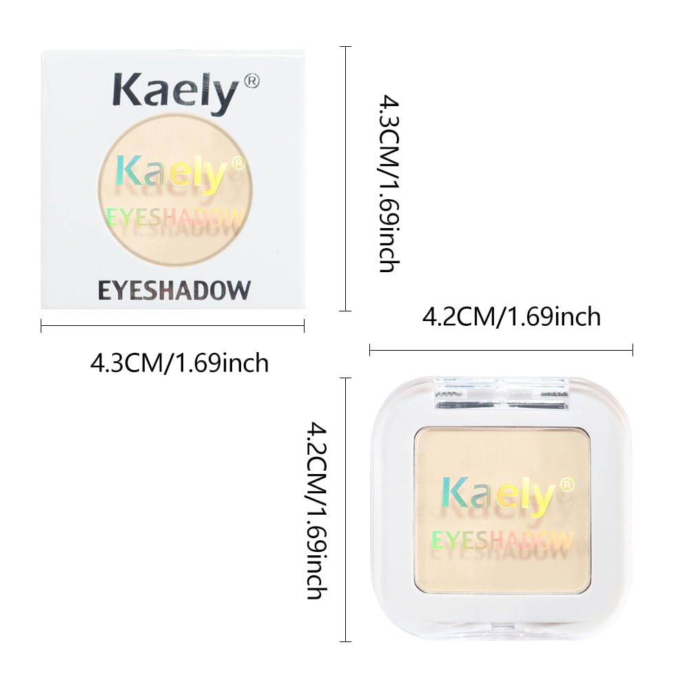 Fard à paupières Kaely Beige Vanille sur une main