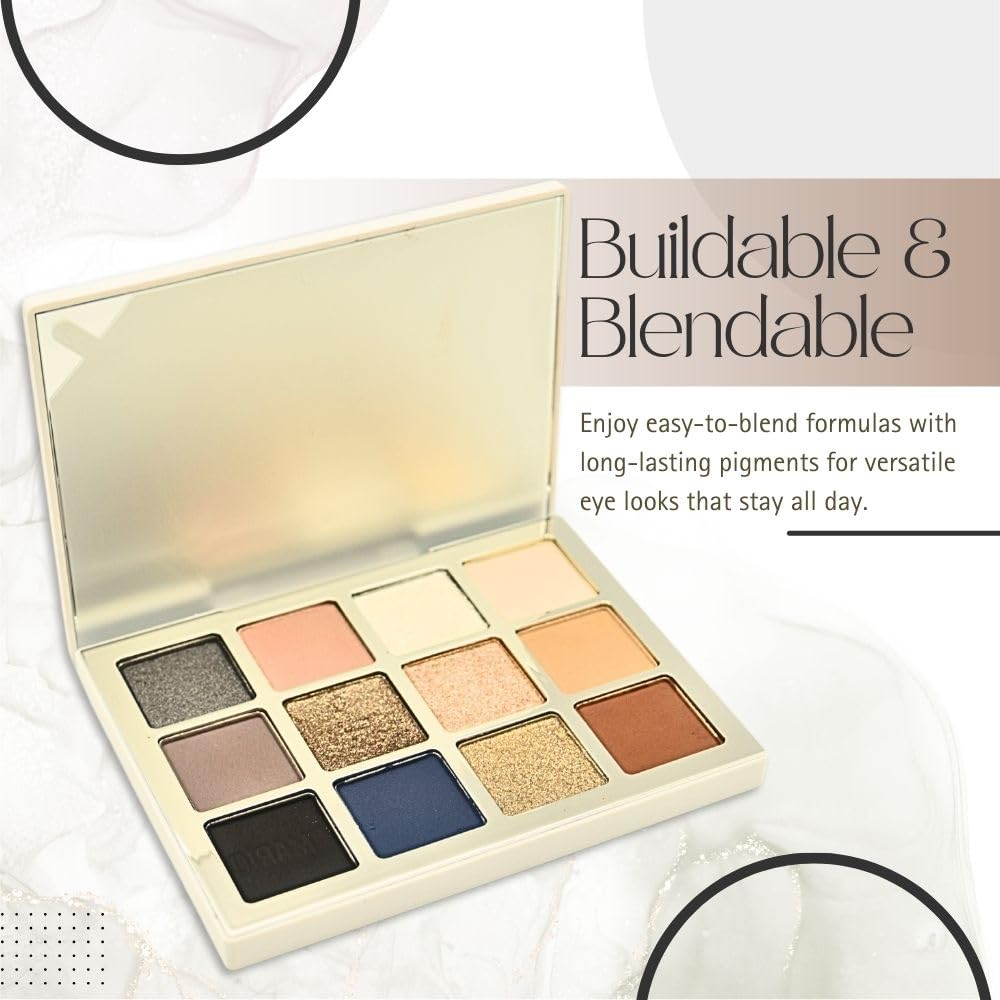 Fards à paupières avec shimmers glossy de la Palette BY MARIO