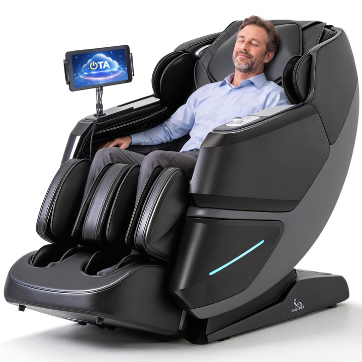 Fauteuil de massage MassaMAX MT339 modèle noir profond vue avant