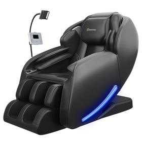 Fauteuil de massage Real Relax 3D SL-Track noir vue de face