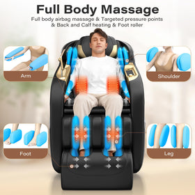 Fauteuil de massage TLIFE en position zéro gravité
