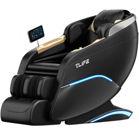 Fauteuil de massage TLIFE noir vue de face