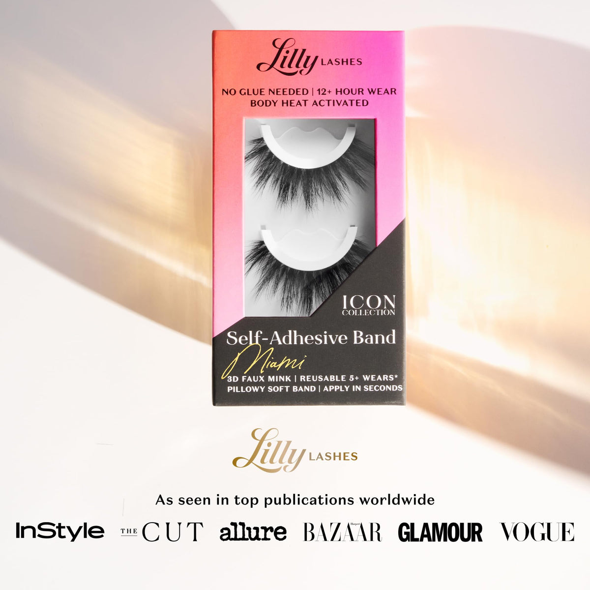 Faux cils 3D Lilly Lashes Mykonos sur un modèle