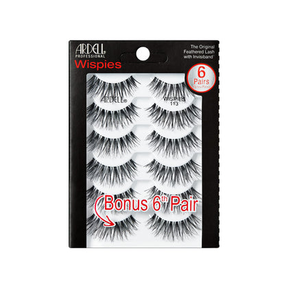 Faux cils Ardell Wispies 113 vue de face avec emballage transparent