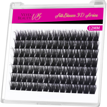 Faux cils en grappes VEYESBEAUTY 12mm vue de face