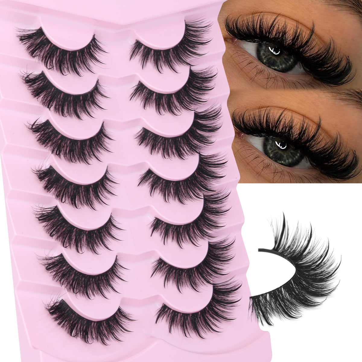 Faux cils EYDEVRO Wet Cat Eye avant avec pointes