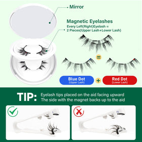 Faux cils KEYYOU montrant les détails du design naturel