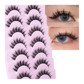 Faux cils manga EYDEVRO 3D avec texture légère et délicate