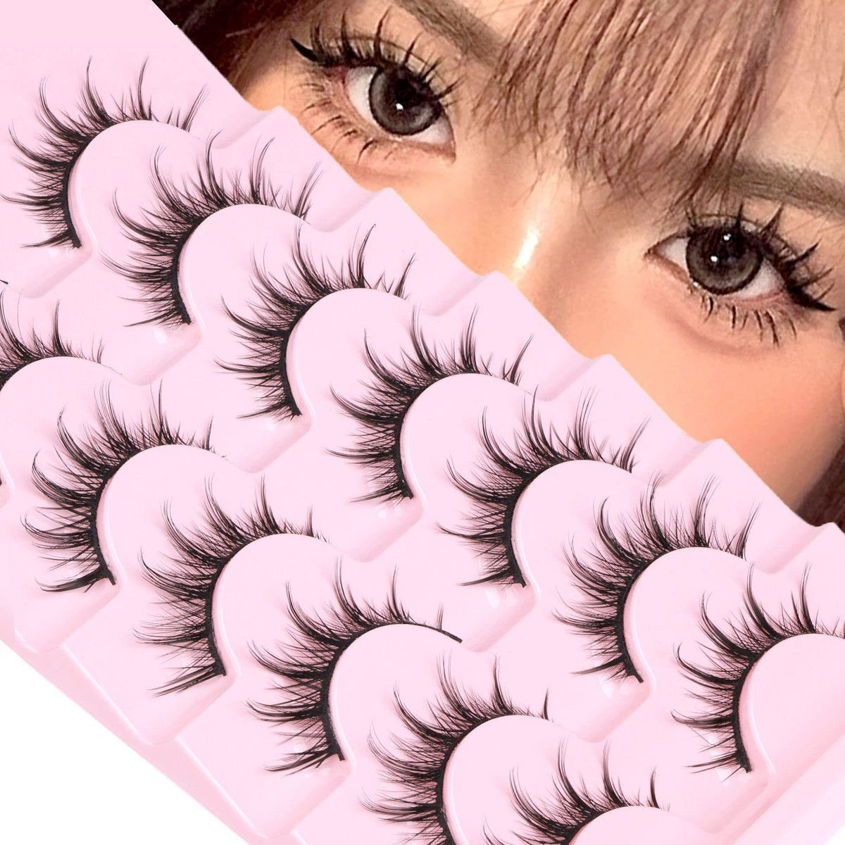 Faux cils Manga EYDEVRO 3D Volume naturel, vue avant