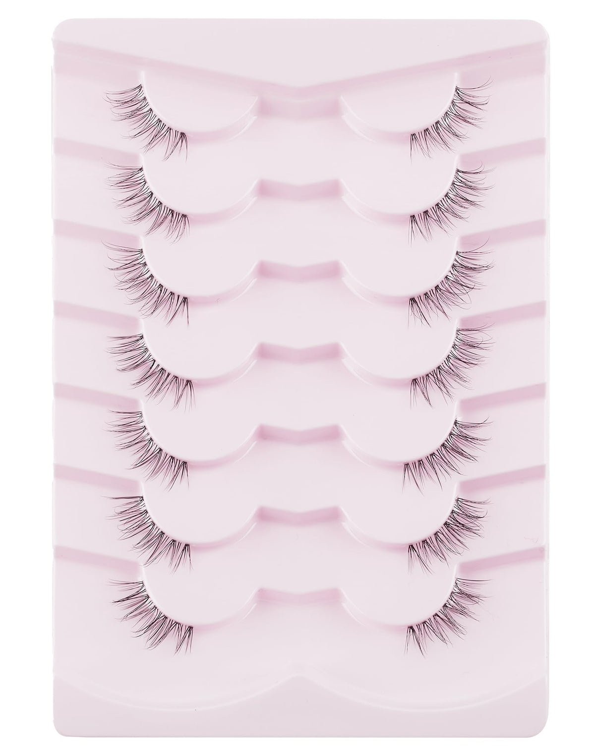 Faux cils mi-cornes Onlyall avec présentation des différentes longueurs