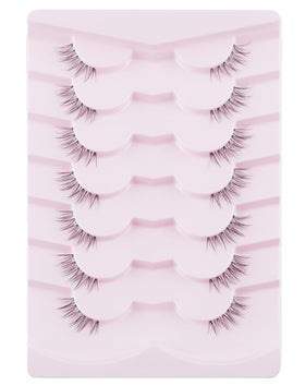 Faux cils mi-cornes Onlyall avec présentation des différentes longueurs