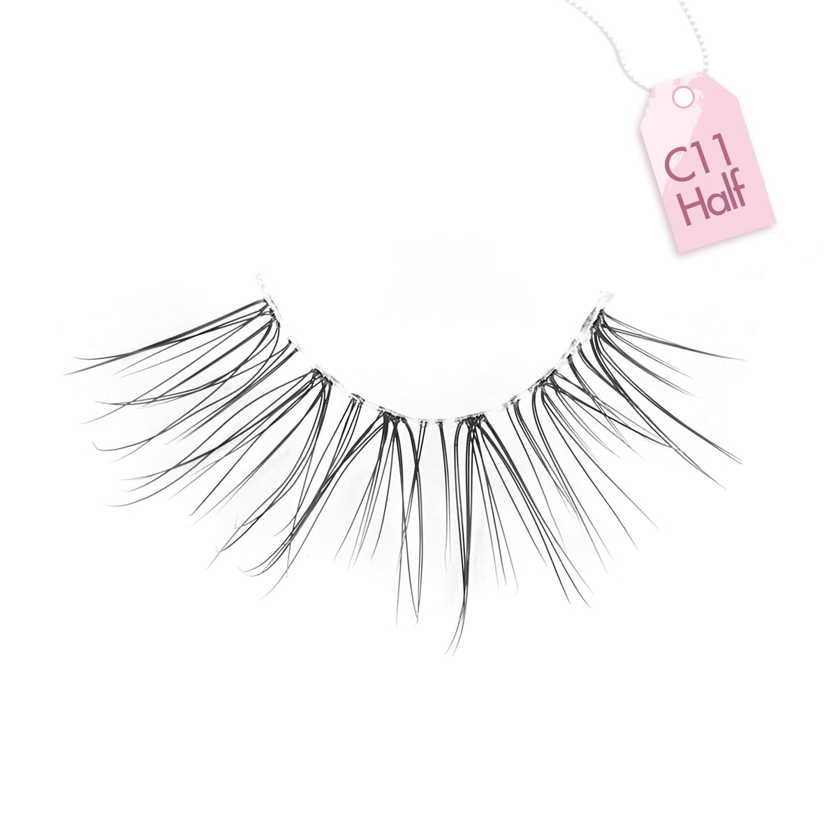 Faux cils Onlyall avec mise en avant de la légèreté des fibres