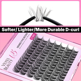 Faux cils VEYESBEAUTY en gros plan pour montrer la texture