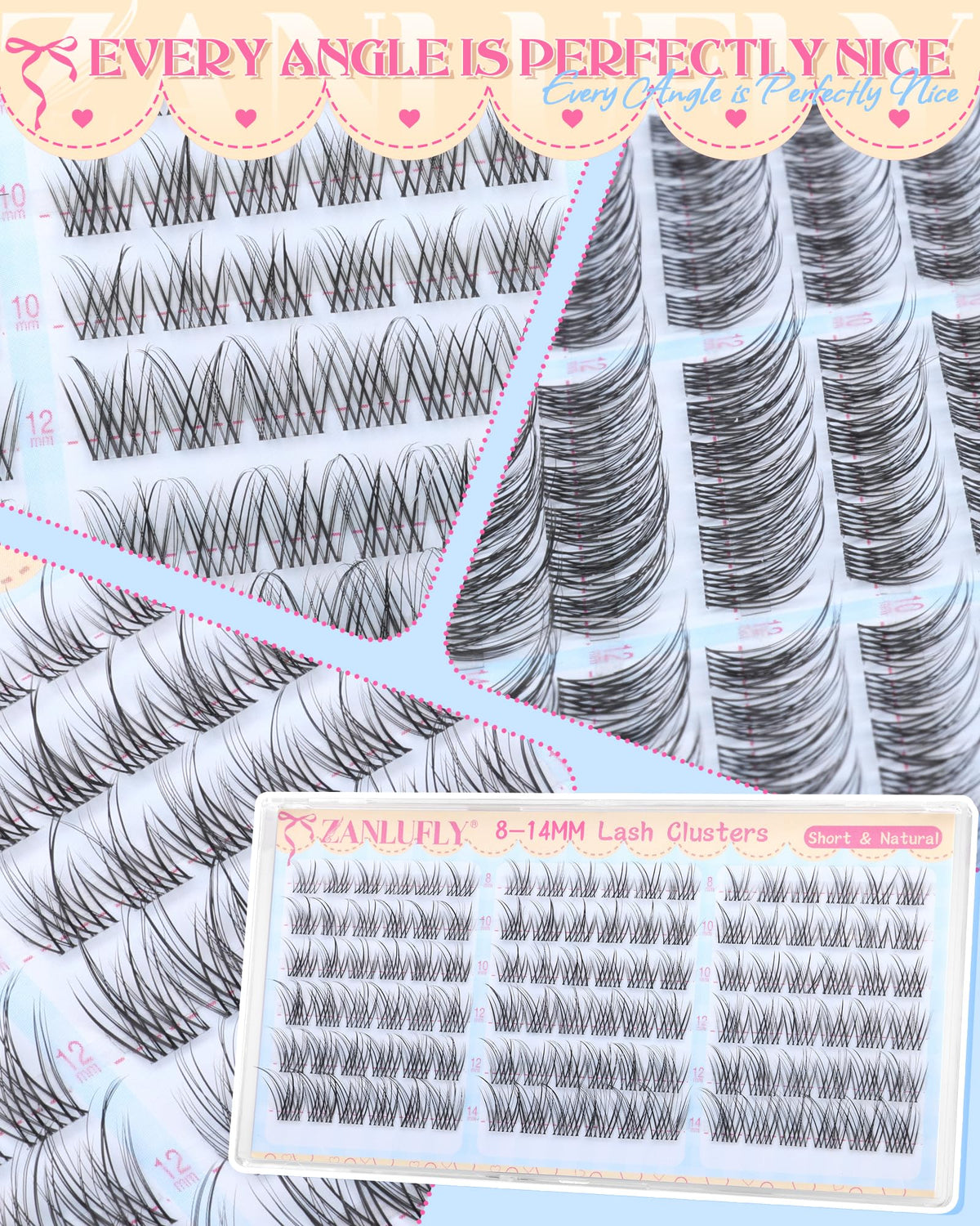 Faux cils zanlufly en usage lors d'une soirée