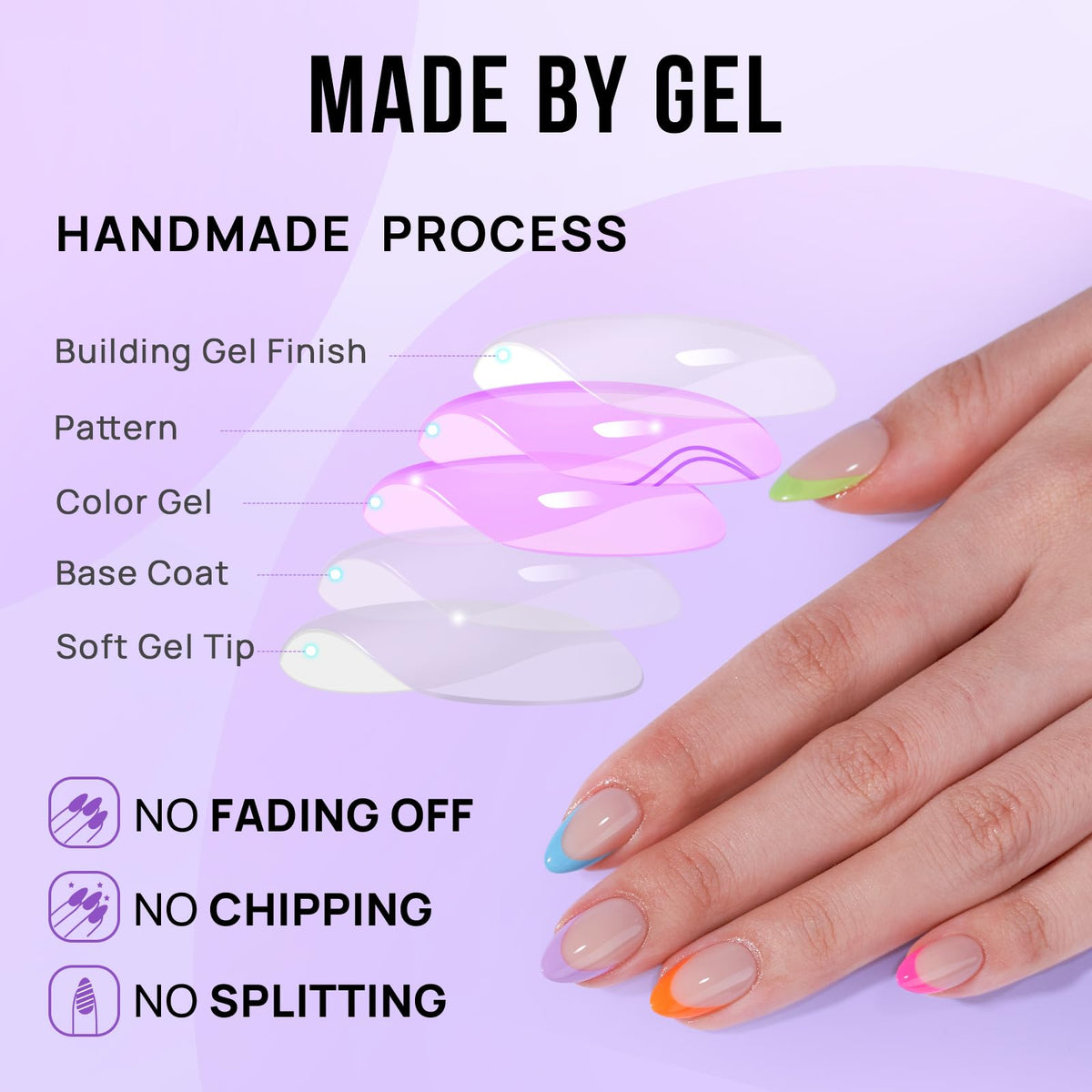 Faux ongles BTArtbox dans différentes tailles