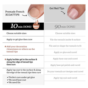 Faux ongles BTARTBOXNAILS en situation, prêts à être appliqués