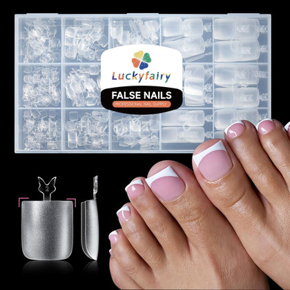 Faux ongles carrés Luckyfairy 240 pièces en emballage