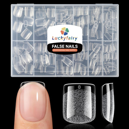 Faux ongles carrés XS Luckyfairy, 240 pièces, vue de face
