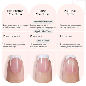 Faux ongles en amande rose sur une main