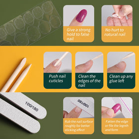 Faux ongles Fandamei avec outils de manucure inclus