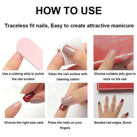 Faux ongles juggssa montrant leur flexibilité et confort