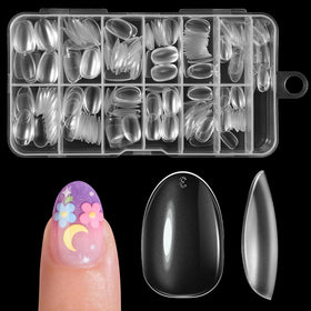 Faux ongles krofaue pour enfants en gel doux avec finition mate