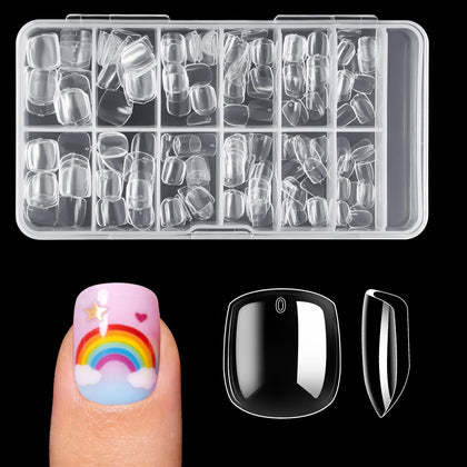 Faux ongles krofaue pour enfants - modèle transparent