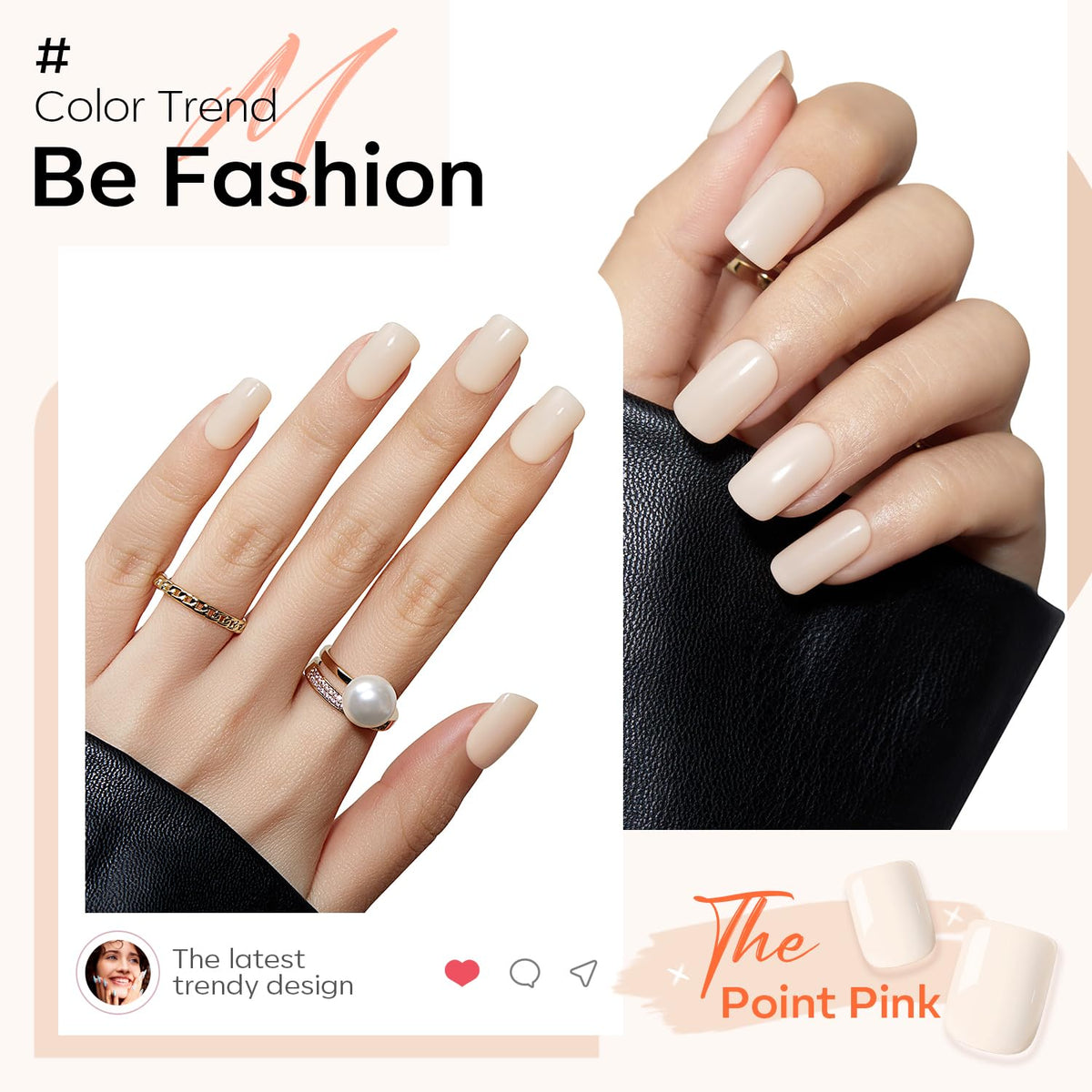 Faux ongles Modelones montrant différentes tailles