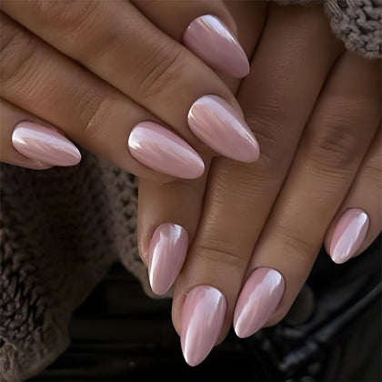 Faux ongles press-on amande FJSMTOPl dans l'emballage