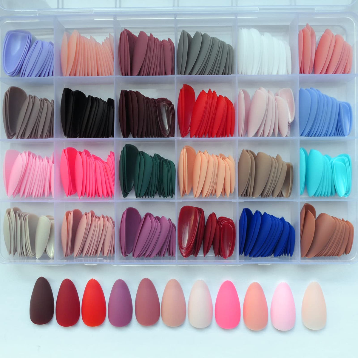 Faux ongles press on avec outils d'application inclus