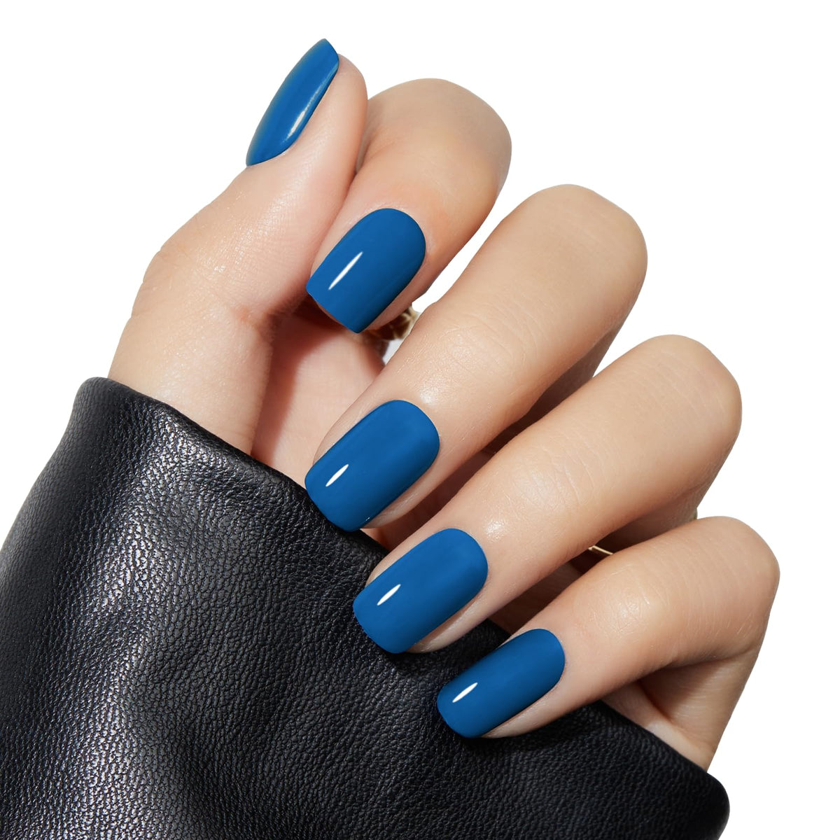 Faux Ongles Press-On Bleu modelones, 32 pièces dans l'emballage