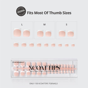 Faux ongles press-on BTARTBOXNAILS avec finition française classique