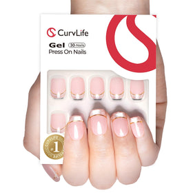 Faux ongles press-on CurvLife modèle Galaxy Mirror vue avant