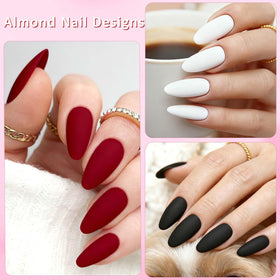 Faux ongles press on exposés avec fond élégant
